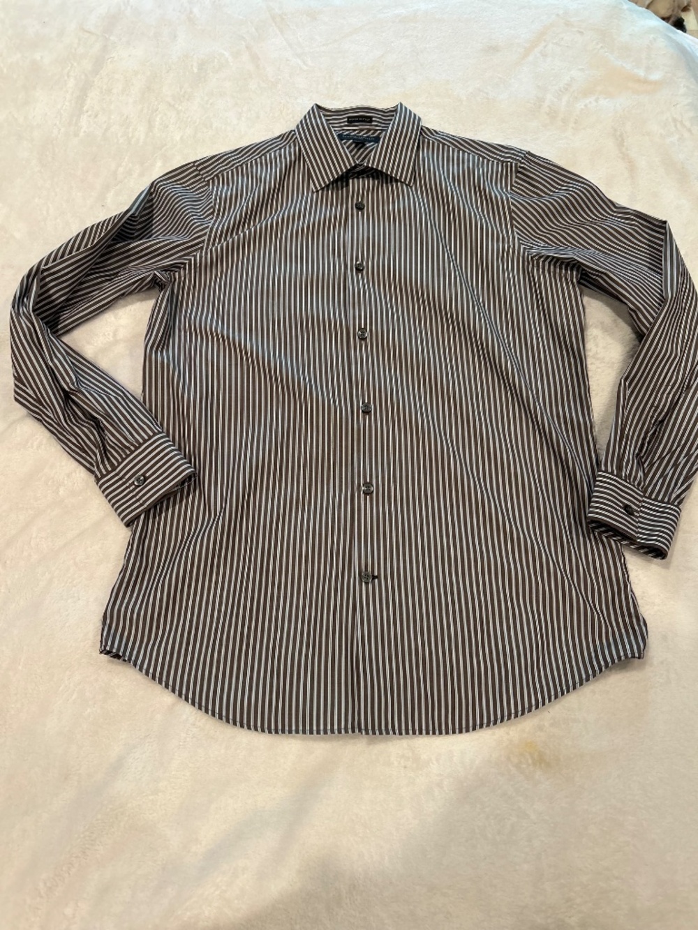 Banana Republic Men's Vertical Striped Long Sleeve Button Up Shirt Sz 15-15.5 M